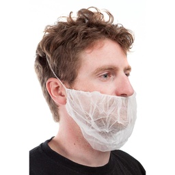 [4561101] CACHE BARBE SANS LATEX BLANC