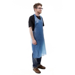[4100093] TABLIER POLYETHYLENE (PE) 25µ LONGUEUR 120cm BLEU